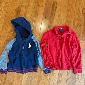 Polo Ralph Lauren sweatshirt and quarter zip bundle